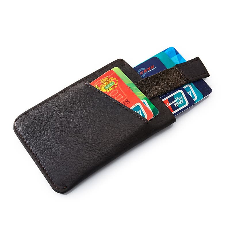 Short Version Retro Genuine Leather Card Package